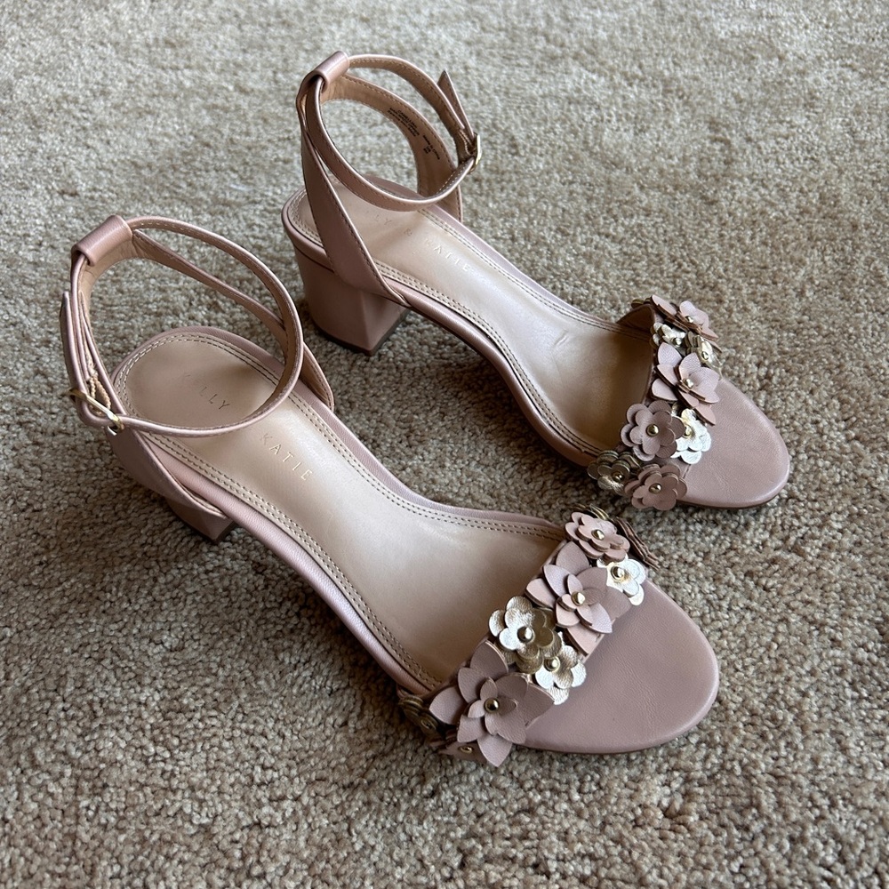 Kelly & Katie Blush Nude Heeled Sandals